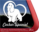 American Cocker Spaniel Vinyl Car Truck RV Laptop Tablet Window Decal