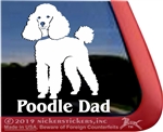 Miniature Poodle Mom Dog iPad Car Truck Window Decal Sticker