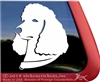 Custom Standard Poodle iPad Car Truck Window Decal Sticker