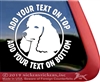 Custom Standard Poodle iPad Car Truck Window Decal Sticker