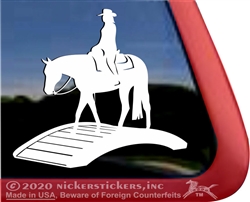 Competitive Trail Horse Trailer Window Decal