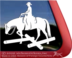 Competitive Trail Horse Trailer Window Decal