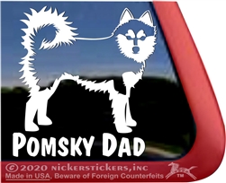 Pomsky Window Decal