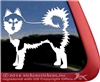 Alaskan Pomsky Window Decal