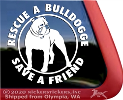 Olde English Bulldogge Window Decal