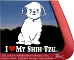 Shih Tzu Window Decal