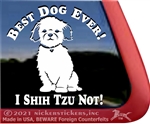 Shih Tzu Happens Dog Car Truck RV Window Decal Stickers