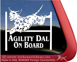 Dalmatian Agility Dog Car Truck RV Window Decal Sticker