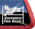 Custom Dalmatian Agility  Dog Car Truck RV Window iPad Tablet Laptop Decal Sticker