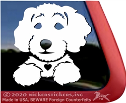 Custom Schnoodle Dog Car Truck RV Window Decal Sticker