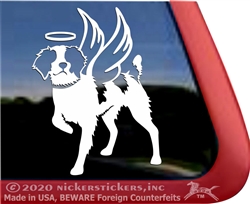 Custom American Brittany Dog Car Truck RV Window Decal Sticker