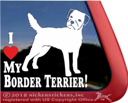 Border Terrier Window Decal