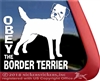 Border Terrier Window Decal