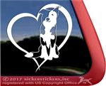 Custom Split Face Border Collie Dog Car Truck RV Window Decal