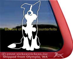 Border Collie Dog Window Decal