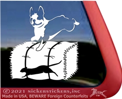 Custom Boston Terrier Dog Vinyl Car Truck RV Window Decal Sticker