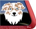 Custom Australian Shepherd Aussie Dog Car Truck RV Window Decal