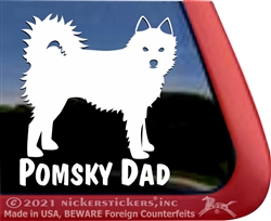 Pomsky Window Decal