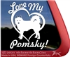 Pomsky Window Decal