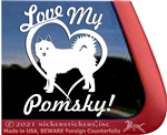 Pomsky Window Decal