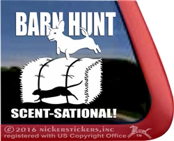 Dachshund Barn Hunt Window Decal