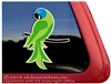 Custom Blue Crowned Conure Parrot Bird Car Truck RV Window Decal Sticker