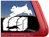 Schnauzer Barn Hunt Window Decal