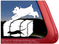 Schnauzer Barn Hunt Window Decal