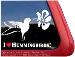 Hummingbird bird Window Decal