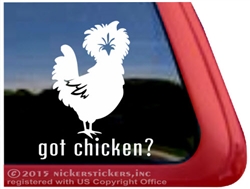 Chicken Car Truck RV Trailer Window Decal Sticker