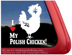 Chicken Car Truck RV Trailer Window Decal Sticker