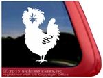 Custom Chicken Car Truck RV Trailer Window Decal Sticker
