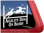 Rat Terrier Agility Dog Car Truck RV Vinyl Window Decal Sticker