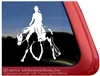 Custom American Paint Hunter Under Saddle Horse Trailer Car Truck RV Window Decal Sticker