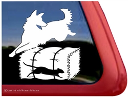 German Shepherd Barn Hunt Rat Dog Window Decal Sticker