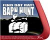 Find Dat Rat Australian Shepherd Barn Hunt Dog Window Decal