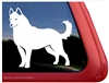 Custom White Siberian Husky Dog iPad Car Truck Window Decal Sticker