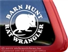 Barn Hunt Rat Wrangler Car Truck RV Window Decal Sticker