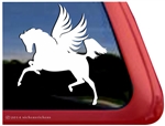 Leaping Pegasus Winged Horse Equine Car Truck RV Window Decal Sticker