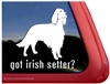 Got Irish Setter Dog Car Truck RV Window Decal Sticker