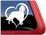 Irish Setter Heart Dog Car Truck RV Window Decal Sticker