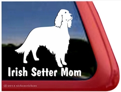 Irish Setter Mom Dog Car Truck RV Window Decal Sticker