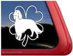 Good Luck Clover Irish Setter Heart Dog Car Truck RV Window Decal Sticker