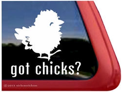 Chick Car Truck RV Trailer Window Decal Sticker