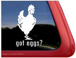 Hen Car Truck RV Trailer Window Decal Sticker