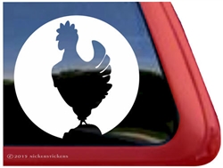 Custom Hen Car Truck RV Trailer Window Decal Sticker