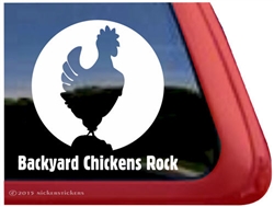 Hen Car Truck RV Trailer Window Decal Sticker