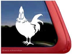Custom Rooster Car Truck RV Trailer Window Decal Sticker