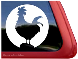 Custom Rooster Car Truck RV Trailer Window Decal Sticker