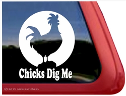 Rooster Car Truck RV Trailer Window Decal Sticker